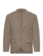 Cotton Linen Blazer Suits & Blazers Blazers Single Breasted Blazers Brown Lindbergh