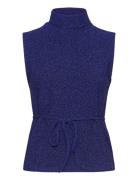 Sinemw Rollneck Top Tops Knitwear Turtleneck Blue My Essential Wardrobe