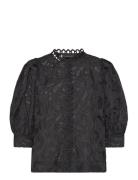 Cmmala-Shirt Tops Blouses Short-sleeved Black Copenhagen Muse