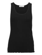 Candacekb Tank Top Tops T-shirts & Tops Sleeveless Black Karen By Simonsen