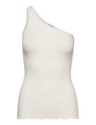 Organic Top Tops T-shirts & Tops Sleeveless Cream Rosemunde