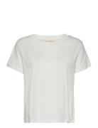 Let's Begin Top Tops T-shirts & Tops Short-sleeved White ODD MOLLY