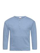 Top Ls Essential Solid Tops T-shirts Long-sleeved T-Skjorte Blue Lindex