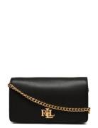 Leather Crossbody Turn-Lock Tech Case Bags Crossbody Bags Black Lauren Ralph Lauren