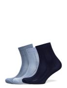 Solid Drake Sock 3 Pack Lingerie Socks Regular Socks Blue Becksöndergaard
