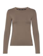 Adelinasw T-Shirt Tops T-shirts & Tops Long-sleeved Brown Sofie Schnoor