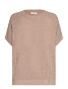 Fqani-Pullover Tops Knitwear Jumpers Beige FREE/QUENT