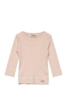 Plain Tee Ls Tops T-shirts Long-sleeved T-Skjorte Pink MarMar Copenhagen