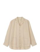 Lollipop Sofie Shirt M/L Sand Pyjamas Nattøj Beige Juna