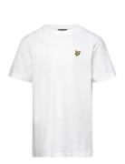 Plain T-Shirt Tops T-Kortærmet Skjorte White Lyle & Scott