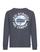 Levi's Knowckout Batwing Tee Tops T-shirts Long-sleeved T-Skjorte Grey Levi's