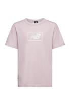 Nb Essentials Logo Tee Sport T-Kortærmet Skjorte Pink New Balance