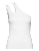 Jersey -Shoulder Top Tops T-shirts & Tops Sleeveless White REMAIN Birger Christensen