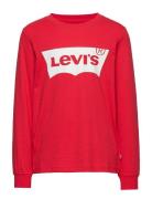 Levi's® Long Sleeve Graphic Tee Shirt Tops T-shirts Long-sleeved T-Skjorte Red Levi's