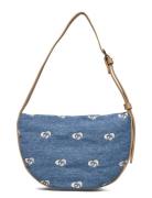 Halo Denim Embroidered Bags Small Shoulder Bags-crossbody Bags Blue HVISK