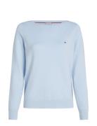 Co Jersey Stitch Boat-Nk Ls Swt Tops Knitwear Jumpers Blue Tommy Hilfiger