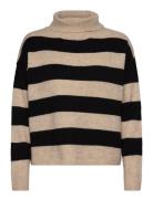 Objminna L/S Rollneck Knit Pullover Noos Tops Knitwear Turtleneck Beige Object