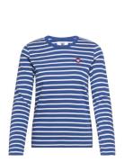 Moa Longsleeve Tops T-shirts & Tops Long-sleeved Blue Double A By Wood Wood