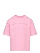 Short Sleeves Tee-Shirt Tops T-Kortærmet Skjorte Pink Little Marc Jacobs