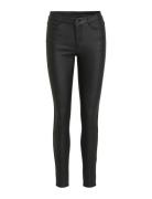 Vicommit Coated Rwsk New Pant-Noos Bottoms Trousers Leather Leggings-Bukser Black Vila