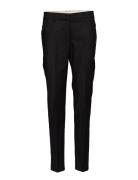 Pants W. Crease - Lucia Bottoms Trousers Slim Fit Trousers Black Coster Copenhagen