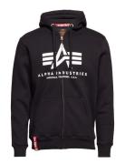 Basic Zip Hoody Designers Sweatshirts & Hoodies Hoodies Black Alpha Industries
