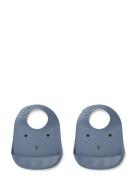 Tilda Silic Bib 2-Pack Baby & Maternity Baby Feeding Bibs Sleeveless Bibs Blue Liewood