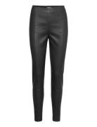 Tessapw Stretch Pa Bottoms Trousers Leather Leggings-Bukser Black Part Two