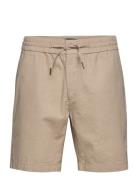 Barcelona Cotton / Linen Shorts Bottoms Shorts Chinos Shorts Beige Clean Cut Copenhagen