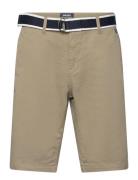 Dks Belted Bermuda Shorts Bottoms Shorts Chinos Shorts Khaki Green Sebago