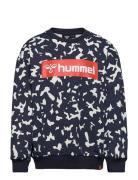 Hmlditz Sweatshirt Sport Sweatshirts & Hoodies Sweatshirts Blue Hummel