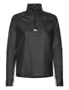 W Hyglm 14Zip Sport Sweatshirts & Hoodies Fleeces & Midlayers Black Adidas Performance