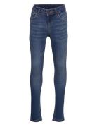 Lpruna Slim Mw Jeans Mb184-Ba Bc Bottoms Jeans Skinny Jeans Blue Little Pieces