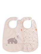Bib W/Velcro 2-Pack Ozzo Baby & Maternity Baby Feeding Bibs Sleeveless Bibs Multi/patterned D By Deer