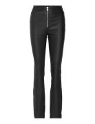 Anna Leather Pants Bottoms Trousers Leather Leggings-Bukser Black Notes Du Nord