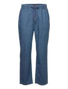 Drawstring Pant Bottoms Trousers Casual Blue Lee Jeans