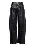 Benz Vegan Leather Black Bottoms Trousers Leather Leggings-Bukser Black EYTYS