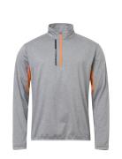 Mens Sherwood Halfzip Fleece Sport Sweatshirts & Hoodies Fleeces & Midlayers Grey Abacus
