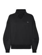 Cl Wde Cotton Ft Coverup Sport Sweatshirts & Hoodies Sweatshirts Black Reebok Classics