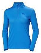 W Hh Lifa Active Solen 1/2 Zip Sport Sweatshirts & Hoodies Fleeces & Midlayers Blue Helly Hansen