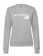 Nb Classic Core Fleece Crew Sport Sweatshirts & Hoodies Sweatshirts Grey New Balance