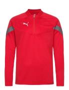 Teamfinal Training 1/4 Zip Top Sport Sweatshirts & Hoodies Fleeces & Midlayers Red PUMA