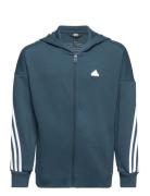 U Fi 3S Fz Hd Sport Sweatshirts & Hoodies Hoodies Blue Adidas Sportswear