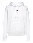 Tjw Xs Badge Hoodie Tops Sweatshirts & Hoodies Hoodies White Tommy Jeans