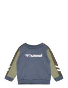 Hmleddo Sweatshirt Sport Sweatshirts & Hoodies Sweatshirts Blue Hummel