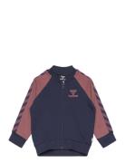 Hmlaidan Zip Jacket Sport Sweatshirts & Hoodies Sweatshirts Navy Hummel