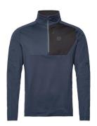 Txlite Half Zip Sport Sweatshirts & Hoodies Fleeces & Midlayers Navy Tenson