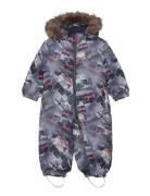 Nmmsnow10 Suit Race Car Fo Outerwear Coveralls Snow-ski Coveralls & Sets Grey Name It
