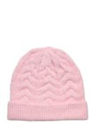 Koganna Cable Knit Beanie Cp Acc Accessories Headwear Hats Beanie Pink Kids Only