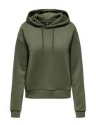 Onplounge Life Hood Ls Swt Noos Sport Sweatshirts & Hoodies Hoodies Khaki Green Only Play